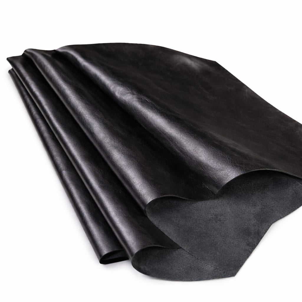 Płat skóry czarnej licowej